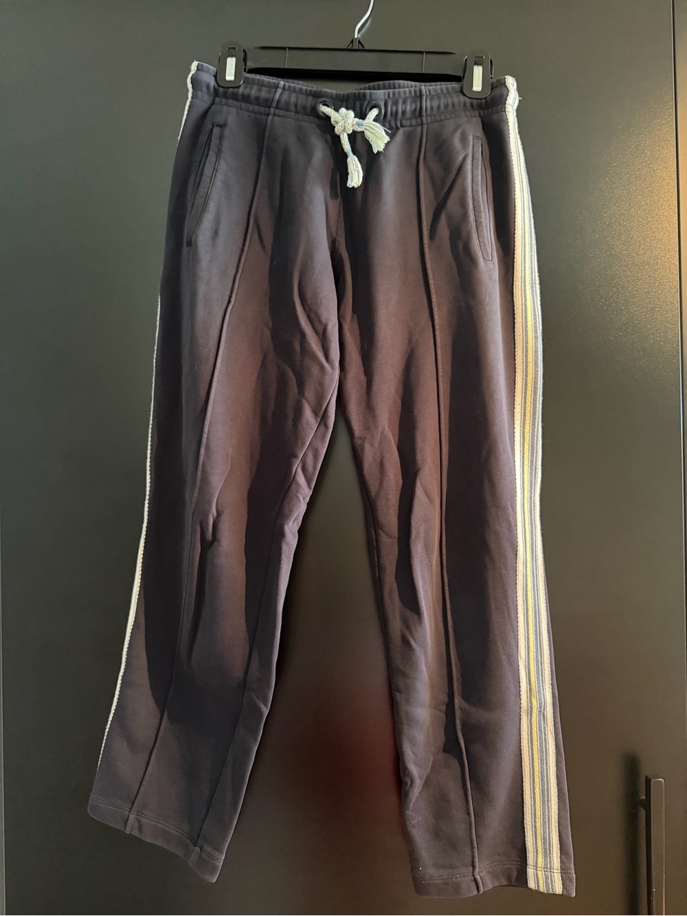 rag & bone Navy Joggers with Side Stripes